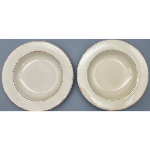 Pier 1 Toscana Ivory Set of 2 Pasta Bowls , Made in Italy, Discontinued - Picture 5 of 8